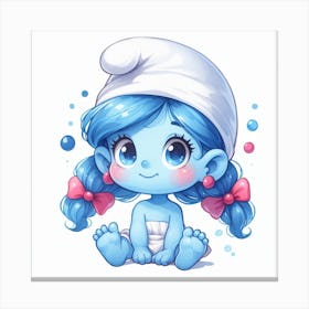 Smurf Girl Canvas Print