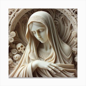 Virgin And Child Canvas Print