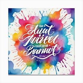 Calligraphy 6 Canvas Print