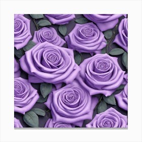 Purple Roses 30 Canvas Print
