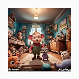 Mouse In A Room Canvas Print