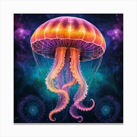 Jellyfish In Space 1 Canvas Print