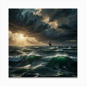 Stormy Sea 2 Canvas Print