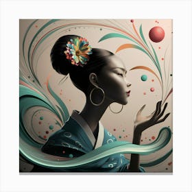 Asian Woman Canvas Print