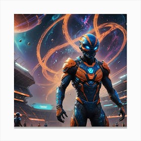 Alien In Uniform Canvas Print