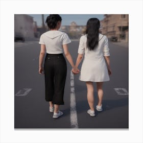 Sisters 1 ( Fromhifitowifi ) Canvas Print