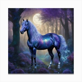 Horse In The Forest 5 Canvas Print