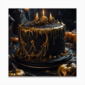 Halloween Cake Canvas Print