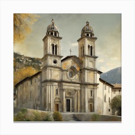 Kirche In Cassone, Gustav Klimt 2 Canvas Print