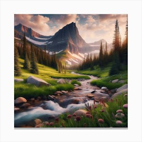 Mountain Stream 9 Canvas Print