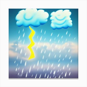 Lightning Stock Videos & Royalty-Free Footage Canvas Print