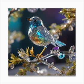 Bird On A Branch 13 Canvas Print