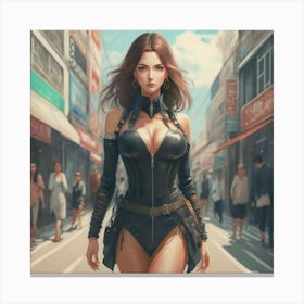 Sexy Kawaii figure Canvas Print