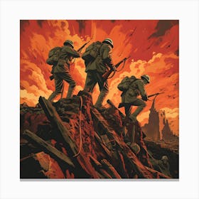 Wwii Charge Canvas Print