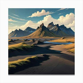 Iceland Landscape 1 Canvas Print