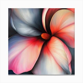 Floral Art 0010 11 Poster Nov Frangipani 0027 Bp6586 A Close Up Of The Center Inside An Adorable Rare Find Fr F9ee1d38 1 Canvas Print