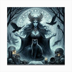 Crow Goddess 1 Canvas Print