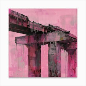 Pink Bridge 3 Canvas Print