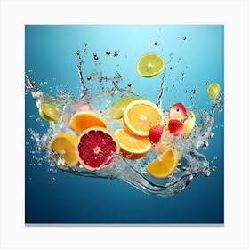 Splashing Fruit 3 Canvas Print