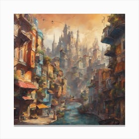432151 A Beautiful City Decorated With Colour Xl 1024 V1 0 Canvas Print