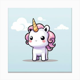 Cute Unicorn 332 Canvas Print