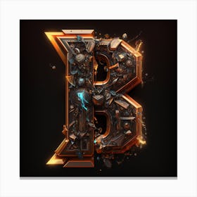 Letter B 4 Canvas Print