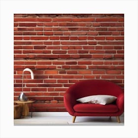 Red Brick Wall 3 Canvas Print