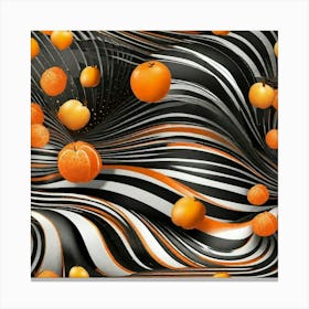 Oranges fly Canvas Print