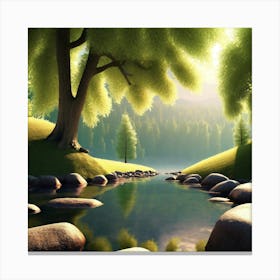 Forest Scene 1 Canvas Print