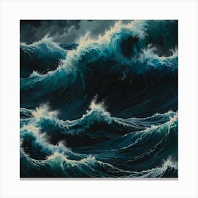 Stormy Seas 22 Canvas Print