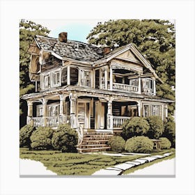 Victorian House 1 Canvas Print