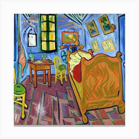 Bedroom By Vincent Van Gogh Canvas Print