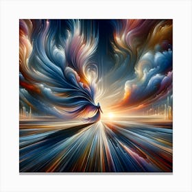 Angel Of The Sky Canvas Print