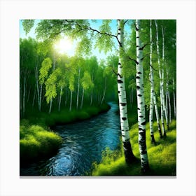 Birch Forest 1 Canvas Print