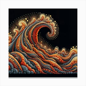 Psychedelic Wave 2 Canvas Print