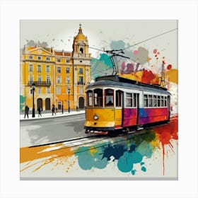 Lisbon Tram 13 Canvas Print