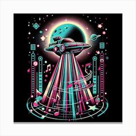 Alien Spaceship Canvas Print