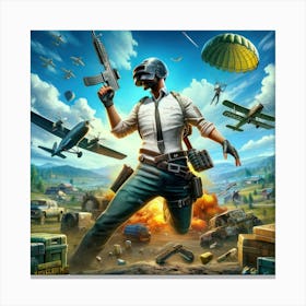 Pubg Cover Art 2 Canvas Print