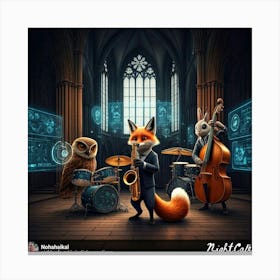 Night Fox Canvas Print