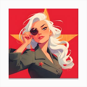 Anime Communist Spy Canvas Print