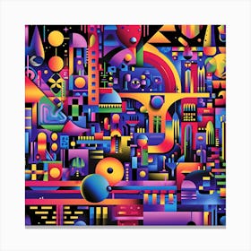 Futuristic City 37 Canvas Print