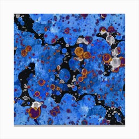 Blue Abstraction Texture Deep Ocean Floor 1 Canvas Print