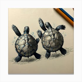 Turtles 1 Canvas Print