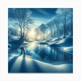 Winter Landscape Canvas Print