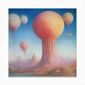 Balloons In The Sky Canvas Print