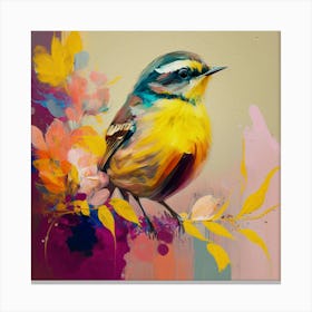 Bird On A Branch Canvas Print