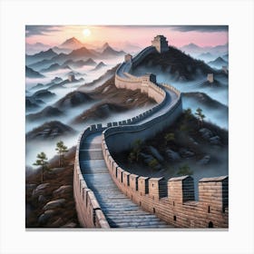 Great Wall Of China Canvas Print