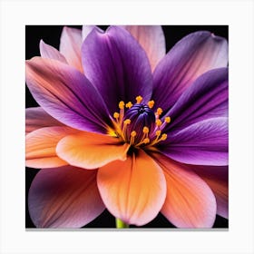 Purple Dahlia Flower 2 Canvas Print