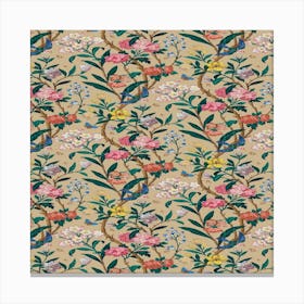 Chinese Floral Wallpaper 1 Canvas Print