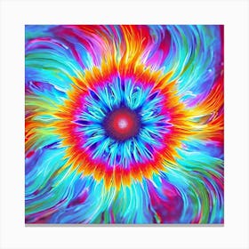 Psychedelic Flower Canvas Print